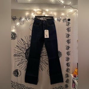 Levis Ribcage dark blue bootcut jean 25